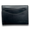 Intovention handmade snap button card holder in Classic Black