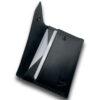 Intovention handmade snap button card holder in Classic Black