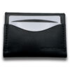 Intovention handmade snap button card holder in Classic Black