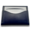Intovention handmade snap button card holder in Navy Blue