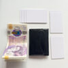 Intovention handmade snap button card holder in Classic Black