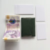 Intovention handmade snap button card holder in Forest Green