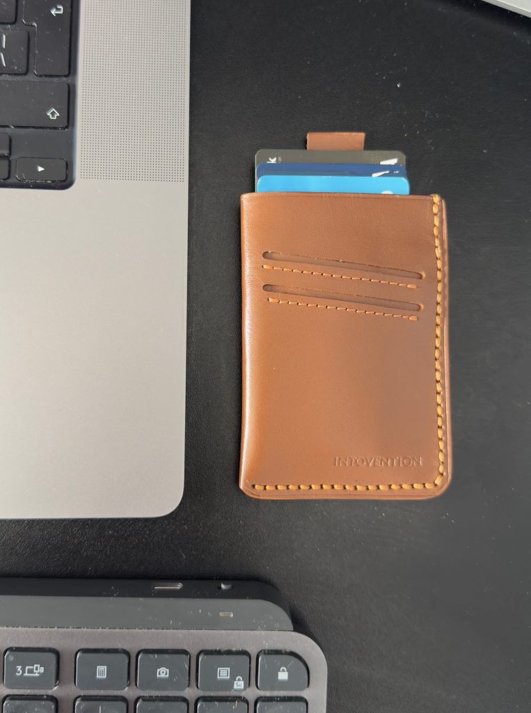 Snap button card holder lifestyle image for style guide