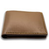 Intovention handmade bifold wallet in Cognac Brown