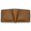 Intovention handmade bifold wallet in Cognac Brown
