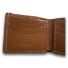 Intovention handmade bifold wallet in Cognac Brown