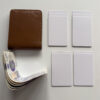Intovention slim no coin pocket bifold wallet in Cognac Brown